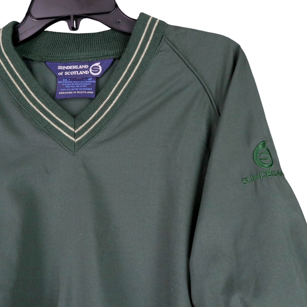 Sunderland of Scotland Pullover Performance Golf Windbreaker Mens M Made USA